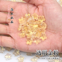 20 кусочков прозрачного золотого порошка