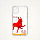 David Shrigley Red Dog I’m So Excited Cartoon Artistic Clear Girls Phone Case for iPhone 17, 16, 15, 14 and 13