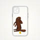 David Shrigley Red Dog I’m So Excited Cartoon Artistic Clear Girls Phone Case for iPhone 17, 16, 15, 14 and 13