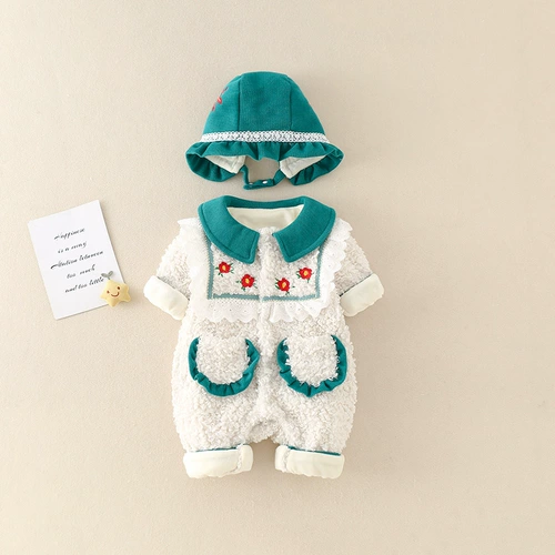 Детский удерживающий тепло пуховик с капюшоном для девочек для выхода на улицу для принцессы