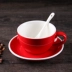 Cốc cà phê Taolixuan chuyên nghiệp Lahua Dung tích lớn 300ml Cốc cà phê châu Âu và đĩa đặt tách trà chiều - Cà phê
