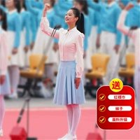 Рубашка, юбка, шейный платок, колготки