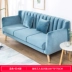 Sofa vải Bắc Âu kết hợp căn hộ nhỏ có thể tháo rời và giặt đơn giản đơn giản hiện đại lười biếng sofa phòng khách sofa gỗ rắn - Ghế sô pha