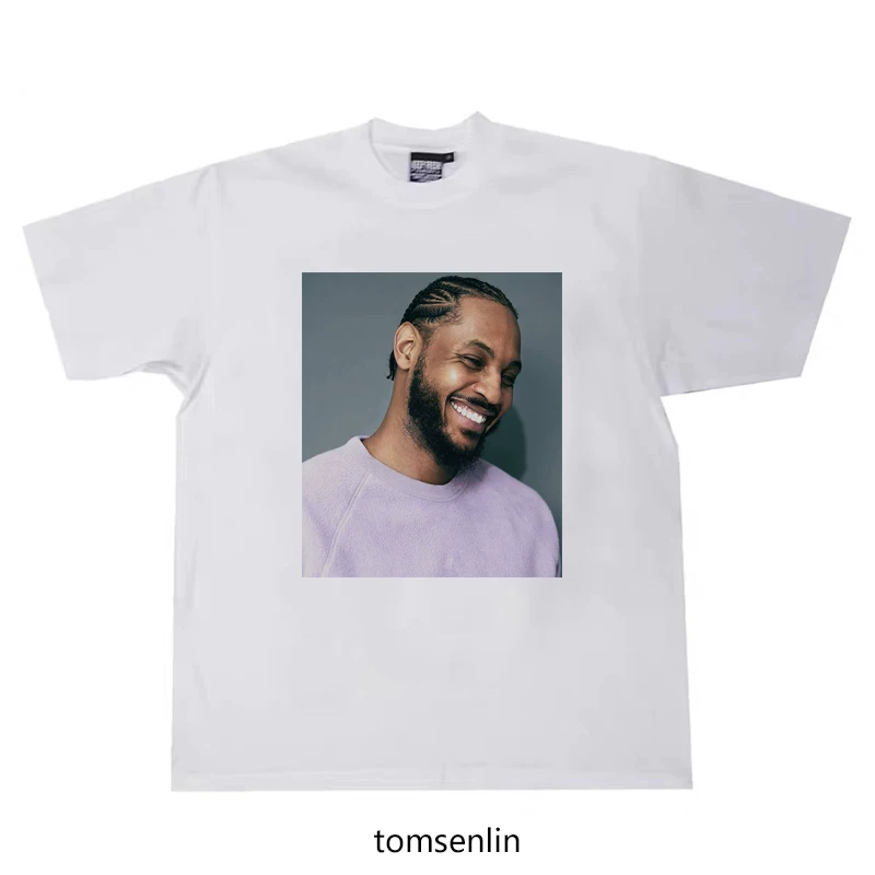 Оригинальная Cameron Anthony melon melon ins -wind photos футболка с коротким рукавом ретро-хип-хоп версия