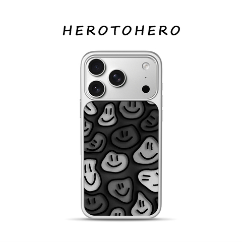 Cute & Funny Dark Smiley Pattern MagSafe Silicone For Girls – Pro/Plus/Max/Air – 17, 16, 15, 14, 13, 12 iPhone Case