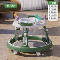 [Обновление корпуса трех -диапазона] ретро зеленый+нога+музыка+матча подушка колеса 360 вращение