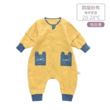 爱布谷 Детский хлопковый тонкий летний спальный мешок на четыре сезона, универсальное марлевое детское одеяло, осенний