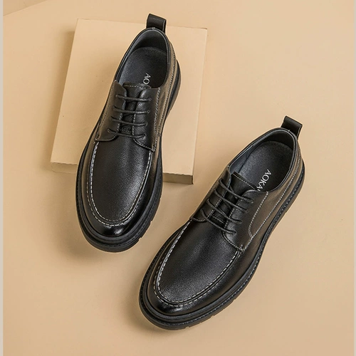 Туфли для кожаной обуви, зимний кожаный классический костюм, обувь для отдыха, из натуральной кожи, большой размер