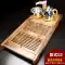 Kunde Bộ trà Kung Fu hoàn chỉnh bằng gỗ nguyên khối khay trà Bộ hộ gia đình hoàn toàn tự động cảm ứng tích hợp bàn trà trà đĩa biển bộ bàn trà điện thông minh Bàn trà điện