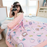 Клубника, хлопковое летнее одеяло