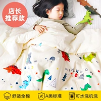 Динозавр, хлопковое летнее одеяло