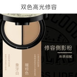 Двухцветные тени для контуринга, консилер, матовая осветляющая пудра, легкий и тонкий хайлайтер для лица, палетка для конкурирования, коррекция силуэта