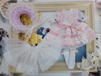 taobao agent In stock], 6 -point dress BJD doll clothes 1/4HOLALA small cloth Lolita 3 point Ye Luoli