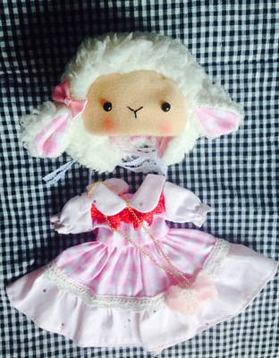 taobao agent 6 -point dress BJD skirt 1/6 set of YOSD lamb hat 4 points giant baby Blythe little cloth doll clothes