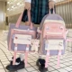 Сиреневый комплект, подвеска, значок, 2 шт