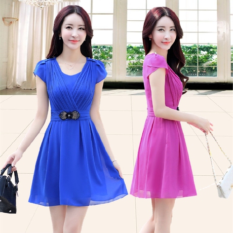 【短袖a字裙】_雪纺连衣裙图片_价格_搭配分享 - 爱逛街