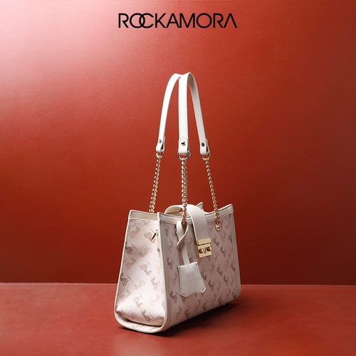 Белая вместительная и большая сумка через плечо, цепь, Гонконг, китайский стиль, 2021 года