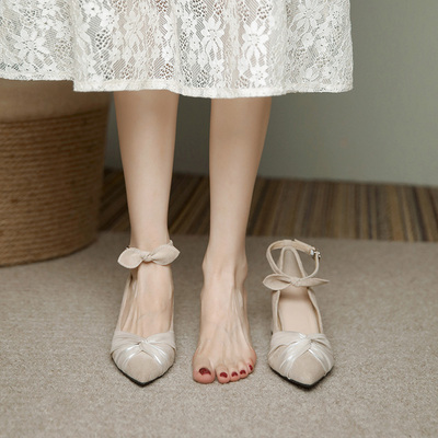 taobao agent Autumn demi-season footwear high heels, suitable with a skirt, cheongsam, french style