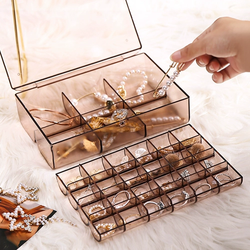 Изысканная коробочка для хранения, серьги, портативная система хранения, маленький аксессуар, коробка для хранения, популярно в интернете