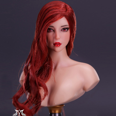 taobao agent YMTOYS Vampire Girl Head Carvings 1/6 Soldiers accessories can be matched with 12 -inch pH padelin body doll model TBL