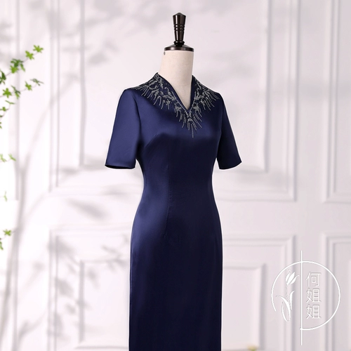 Элегантное ципао, свадебное платье для матери, вечернее платье, 2022