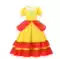 Công chúa Brigitte cos váy Mario cosplay cô gái váy trẻ em váy MARIO Liuyi hiệu suất 