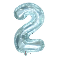 Синий 32-дюймовый желе-кристалл номер 2 Отправить соломинку