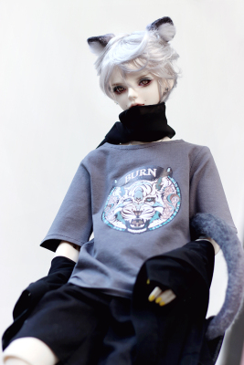 taobao agent 【AD】 BJD baby clothes-daily T-shirt-Tiger (1/4/1/3/Uncle // DD)