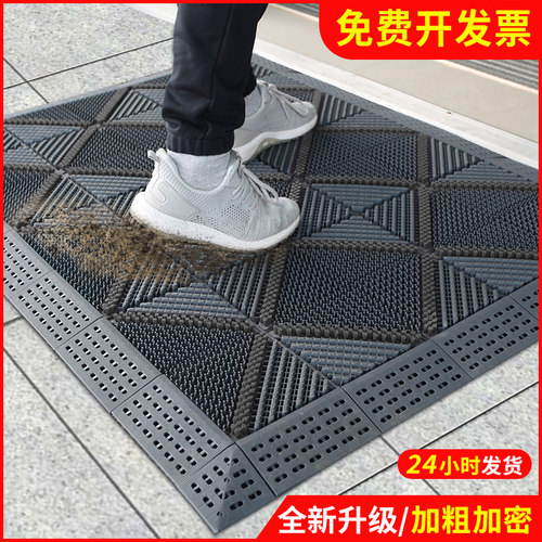 室外防滑蹭土进门地垫入户门前门口脚垫塑料门垫户外防水商用地毯
