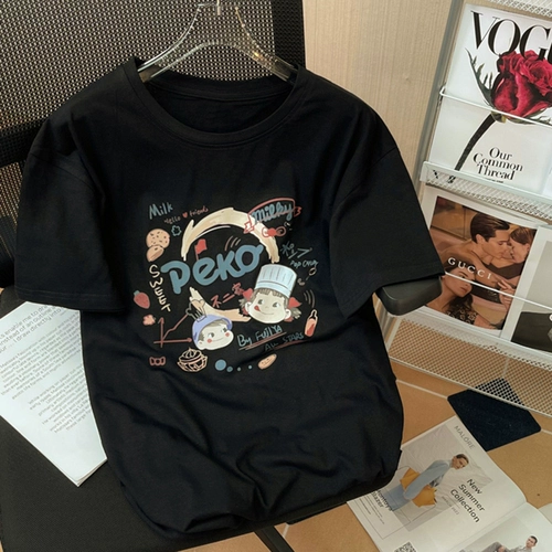 Tide, брендовая хлопковая футболка с коротким рукавом, большой размер, оверсайз, свободный крой