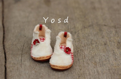 taobao agent [Handmade shoe group] Rabbit shoes plush shoes YOSD 6 points 1/6 BJD baby shoes