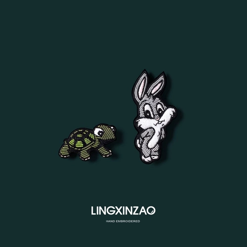 Кролик ручной работы, сексуальная брошь, значок, изысканный стиль, Индия, с вышивкой