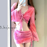 Четыре набора розового порошка