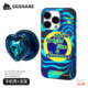 GGSHARE Blue Swirls Abstract Wavy Lines Phone Case iPhone Case for iPhone 17, 16, 15, 14, 13 and 12