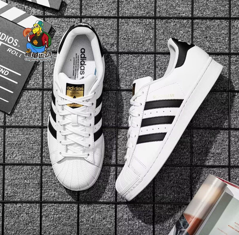 Адидас Adidas суперстар Санье золотой стандарт классическая ракушка повседневные кроссовки EG4958