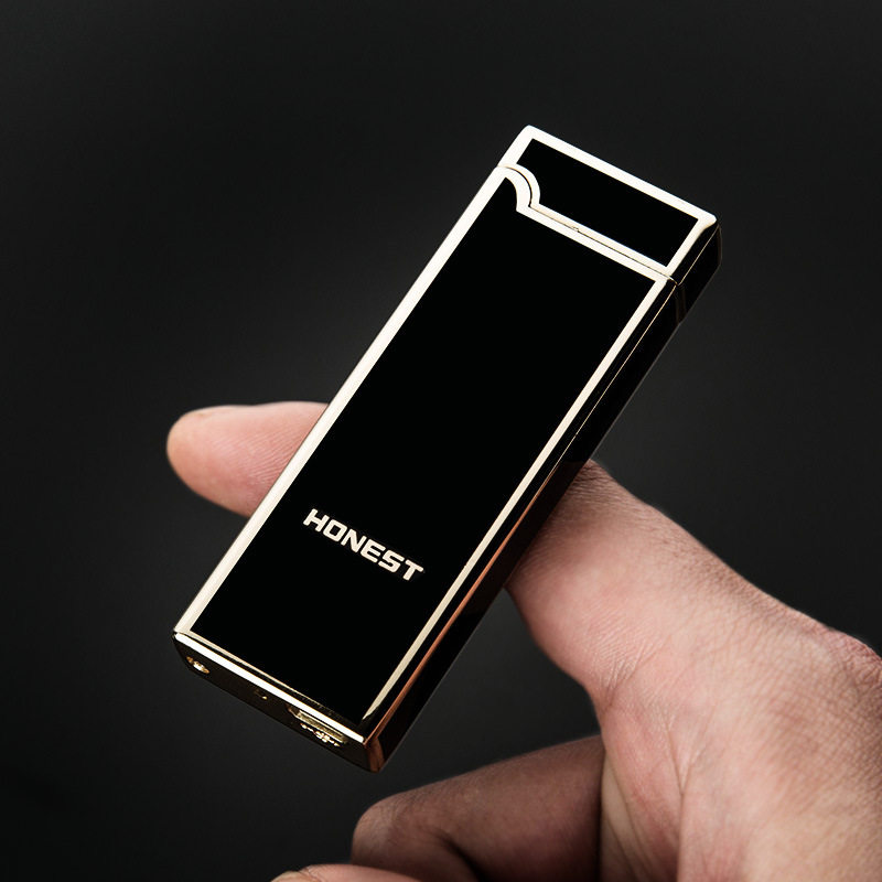 honest电弧usb电子打火机充电个性男士送男友感应超薄 电子点烟器