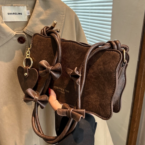 Демисезонная небольшая сумка, ретро сумка на одно плечо, изысканный стиль, в западном стиле, коллекция 2023