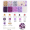20款#10格盒装 | 紫色系 4mm软陶+字母珠+配件 约1350颗