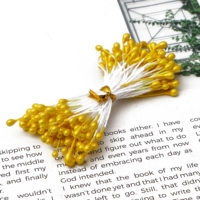 Желтое симуляция цветочное жемчужное светловое ядро ​​3 мм длиной 60 мм около 90 ветвей/сумки