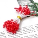 Красное симуляция цветочный жемчужный светловый ядро ​​3 мм длиной 60 мм около 90 ветвей/сумки