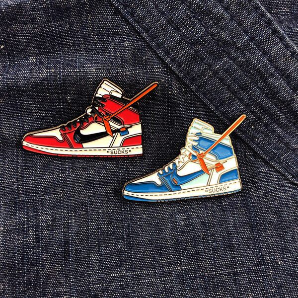 Tide, Air Jordan 1, спортивная обувь для влюбленных, металлический значок, сумка, булавка, брошь