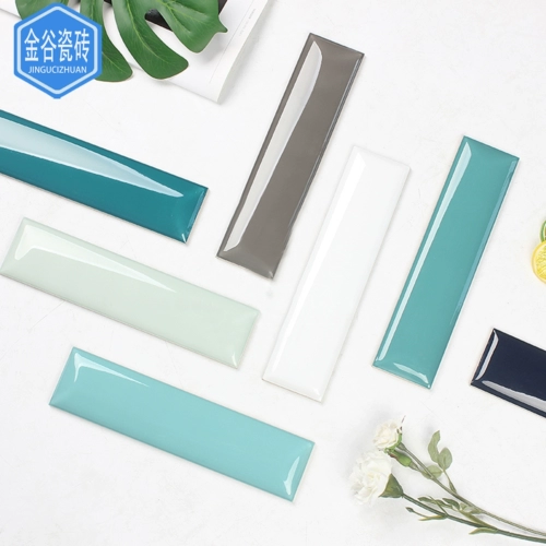 Jindu Plain Color Long Strip Hread Fat Man ручной кирпич 68x280 кухонная туалетная сеть красная балкон фоновая стена