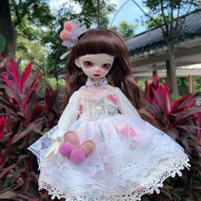 taobao agent [Too beautiful] BJD6 doll clothes dressed dressed skirt big skirt design fluffy skirt is naturally panting