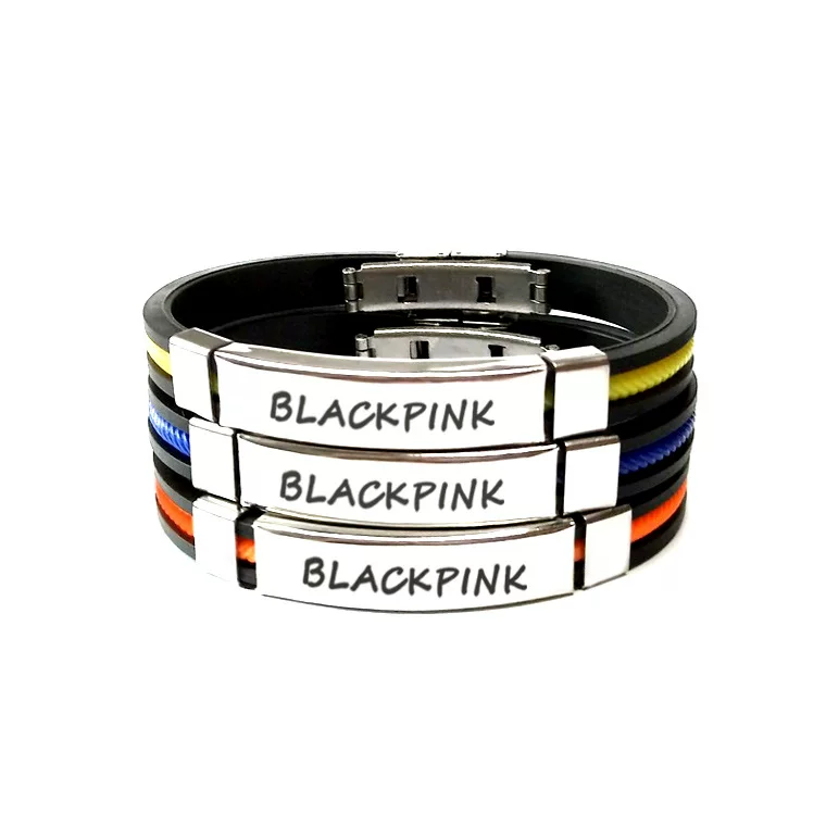 Кольцо-манжета на запястье Blackpink, силиконовый браслет, окрестности поддержки той же компании