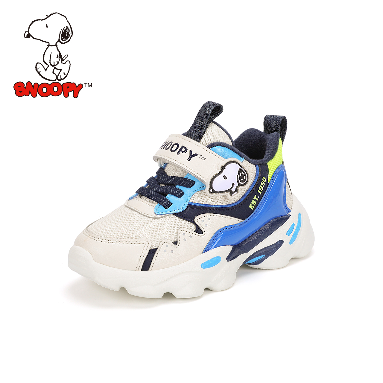 Snoopy children's shoes, children's sports shoes, boys winter plus velvet thickening, baby two cotton shoes, children's warm casual shoes