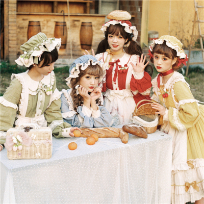 taobao agent 【Sale display】Lumingland Girl OP & Small Cotton Pure Cotton Ancient Morning Doll Sentence-Lemuguet Lolita