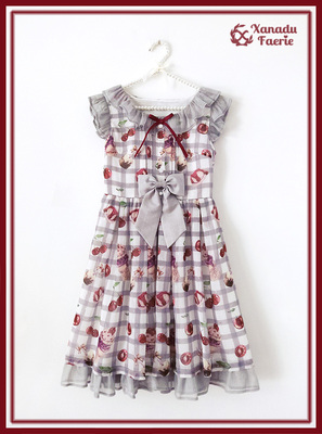 taobao agent [Clearance sale] XF original ruby cherry handle Rubycherry suspender skirt high waist JSK spot