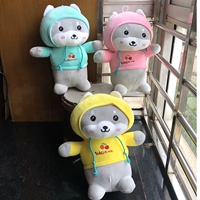 Серый маленький медведь 35 см