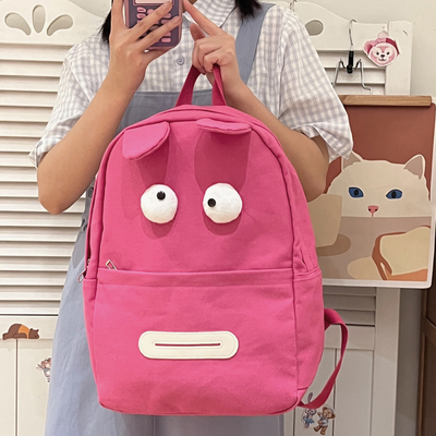 taobao agent Cloth book, backpack, brand cute shoulder bag, monster, card holder, one-shoulder bag