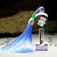 Сиреневая печать с кисточками